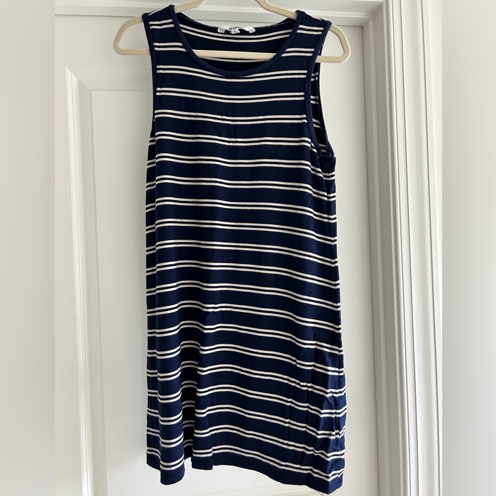 BB DAKOTA Navy and White stripped tank dress
